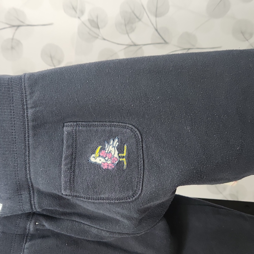 Hollister Navy Blue Logo Fleece Crop Joggers - Picture 7 of 10